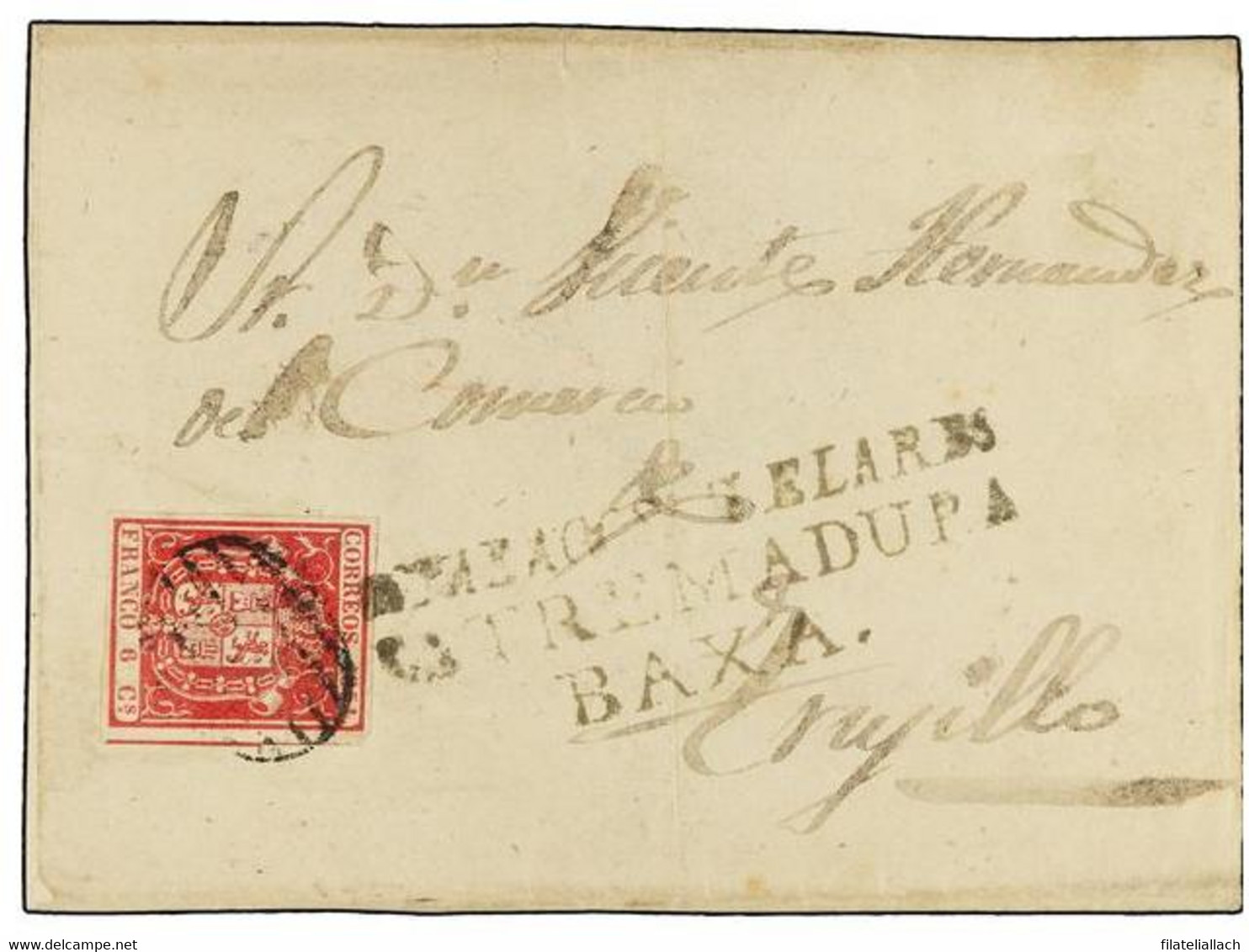 SPAIN: PREPHILATELIC MARKS  DP13 EXTREMADURA BAJA - ...-1850 Prephilately