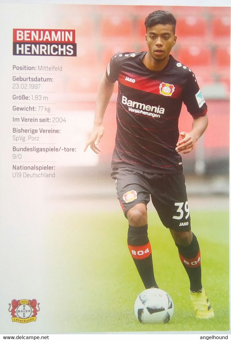 Bayer 04 Benjamin Henrichs - Autographes