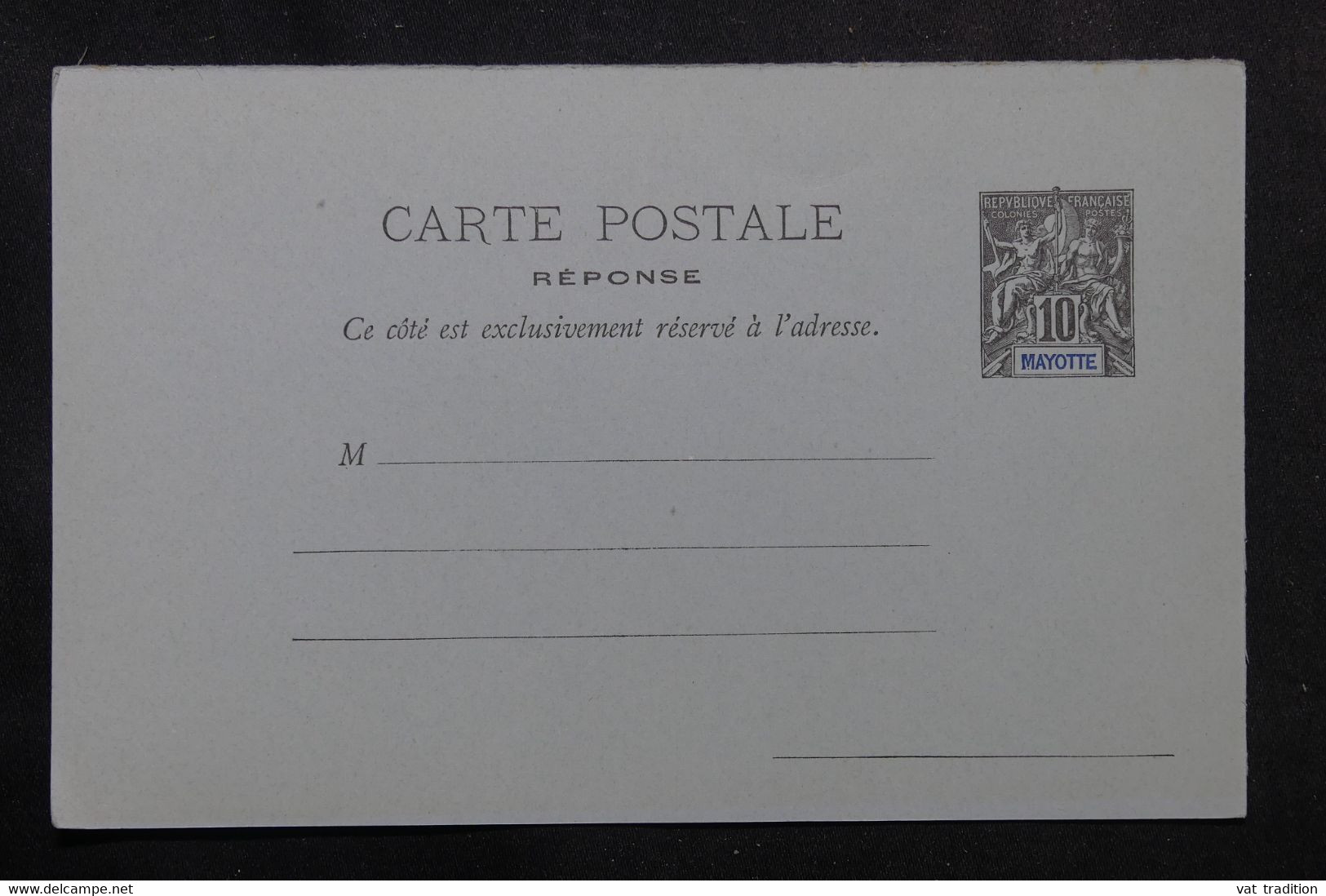 MAYOTTE - Entier Postal Type Groupe ( Carte Postale Réponse ) , Non Circulé - L 73461 - Postal Stationeries & PAP