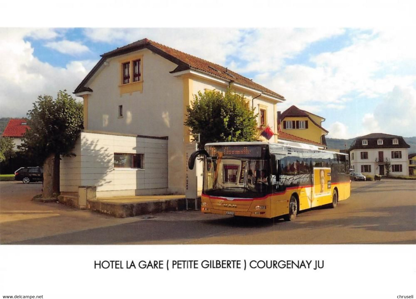 Courgenay  Hotel  La Gare  Postauto   Limitierte Auflage! - Courgenay
