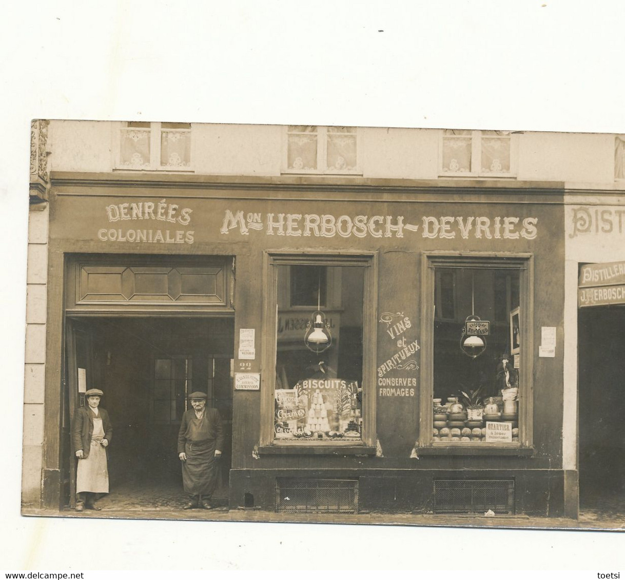 Bruxelles Brussel Magasin Winkel Shop  Herbosch Devries   Verstuurd Naar Galmaarden  1912 - Andere & Zonder Classificatie