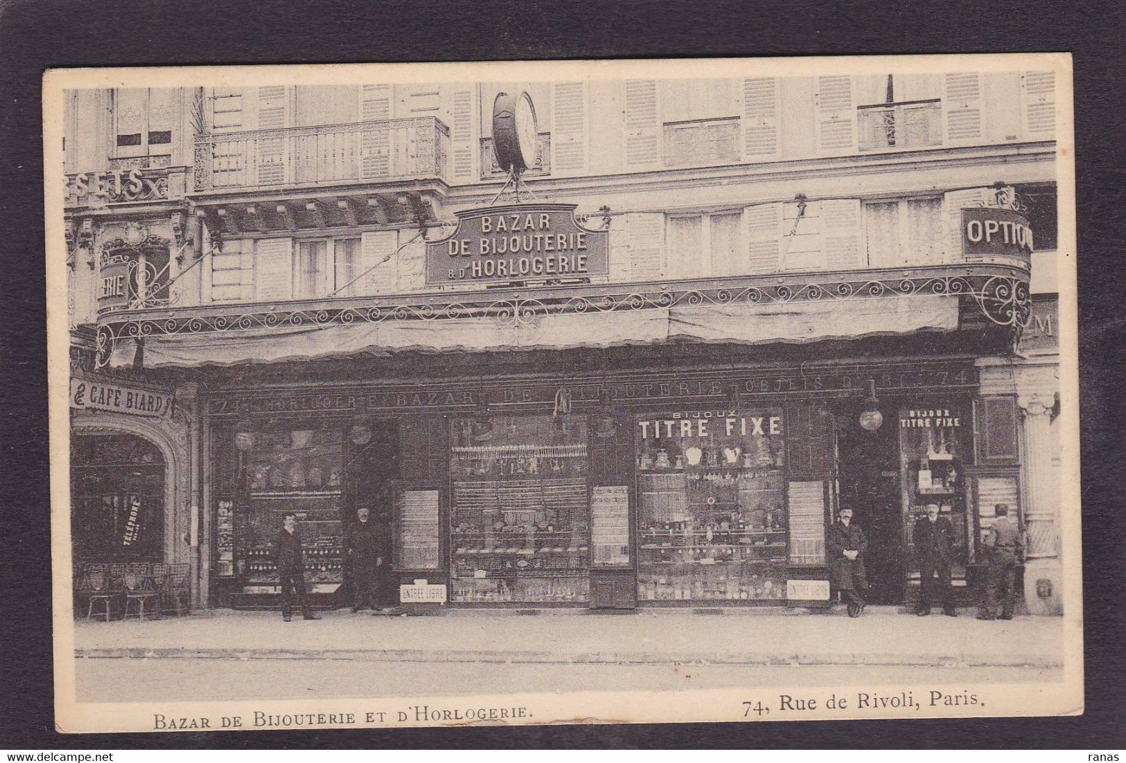 CPA Paris 75 Arrondissement 1 E Non Circulé Commerce Shop Devanture Magasin Bazar - Arrondissement: 01