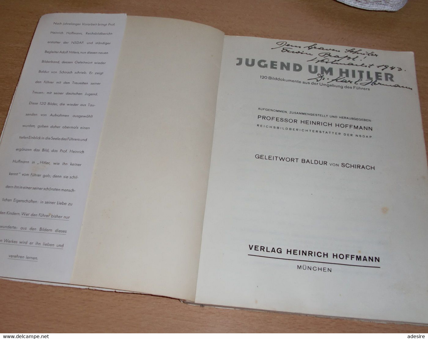 BUCH JUGEND UM HITLER, 96 Seiten, Viele Foto Abbildungen Siehe Bilder, Verlag Heinrich Hofmann Berlin, Umschlag Besc ... - 5. Guerre Mondiali