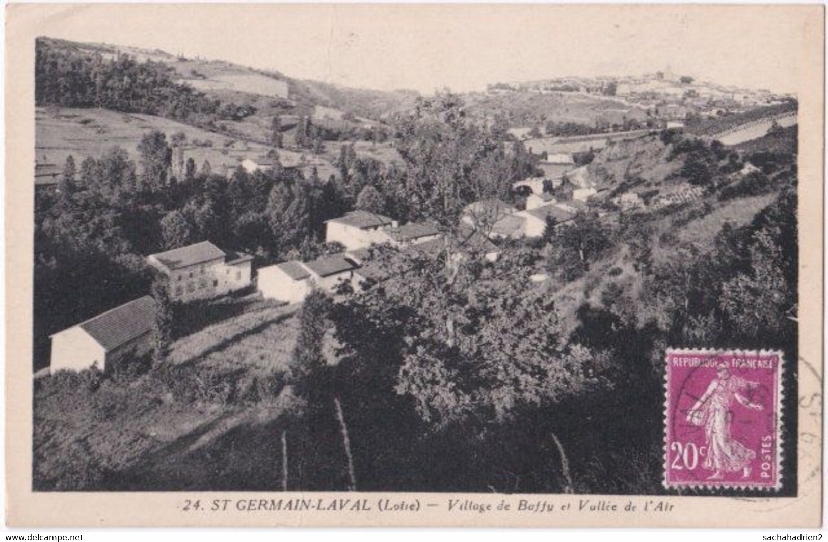 42. ST-GERMAIN-LAVAL. Village De Baffy Et Vallée De L'Air. 24 - Saint Germain Laval