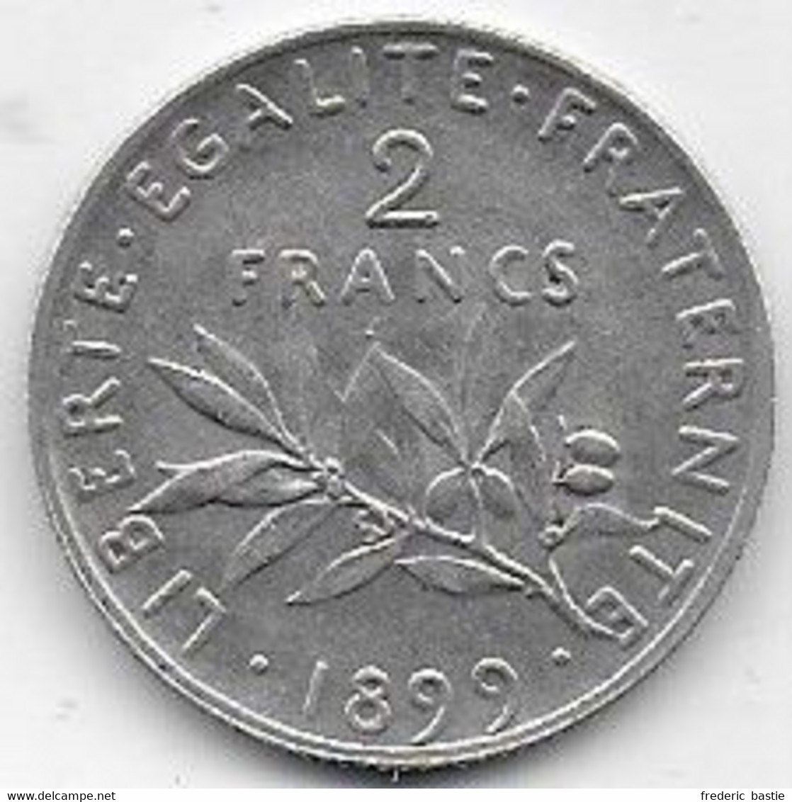 France - 2 Francs Semeuse  1899 - Sonstige & Ohne Zuordnung