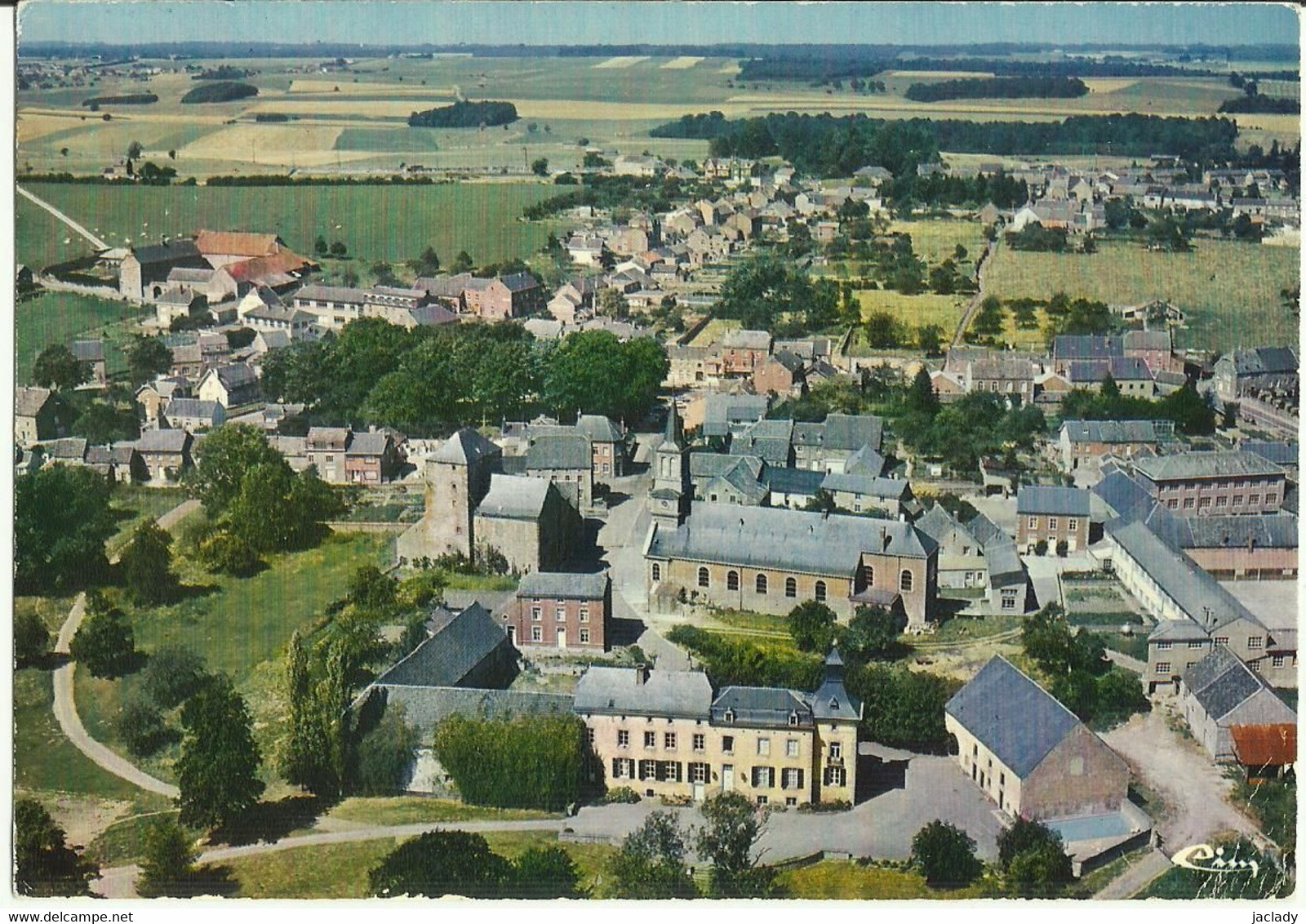 Ouffet -- Vue Aérienne.      (2 Scans) - Ouffet