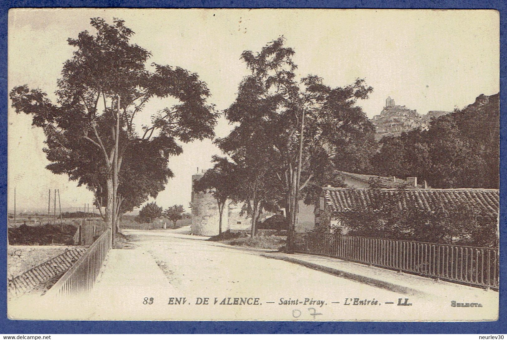 CPA ARDECHE (07) - ENVIRONS DE VALENCE - SAINT-PERAY - L'ENTREE - Saint Péray