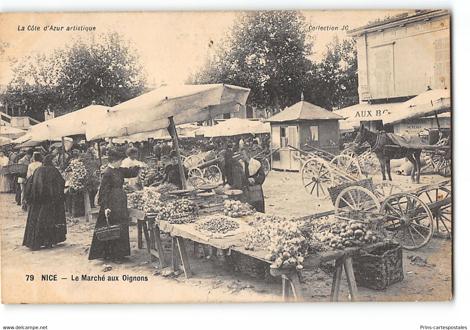 CPA 06 Nice Le Marché Aux Oignons - Markets, Festivals