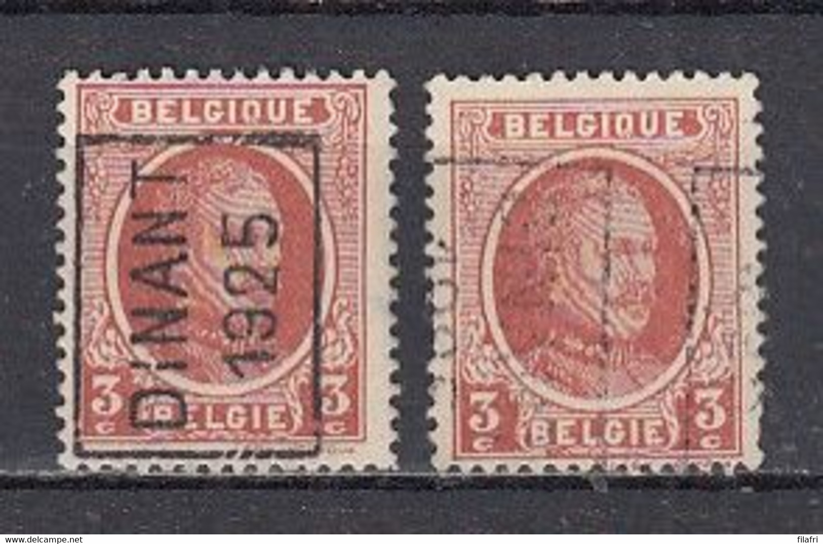 3514 Voorafstempeling Op Nr 192 - DINANT 1925 - Positie A & 1B - Rollenmarken 1920-29