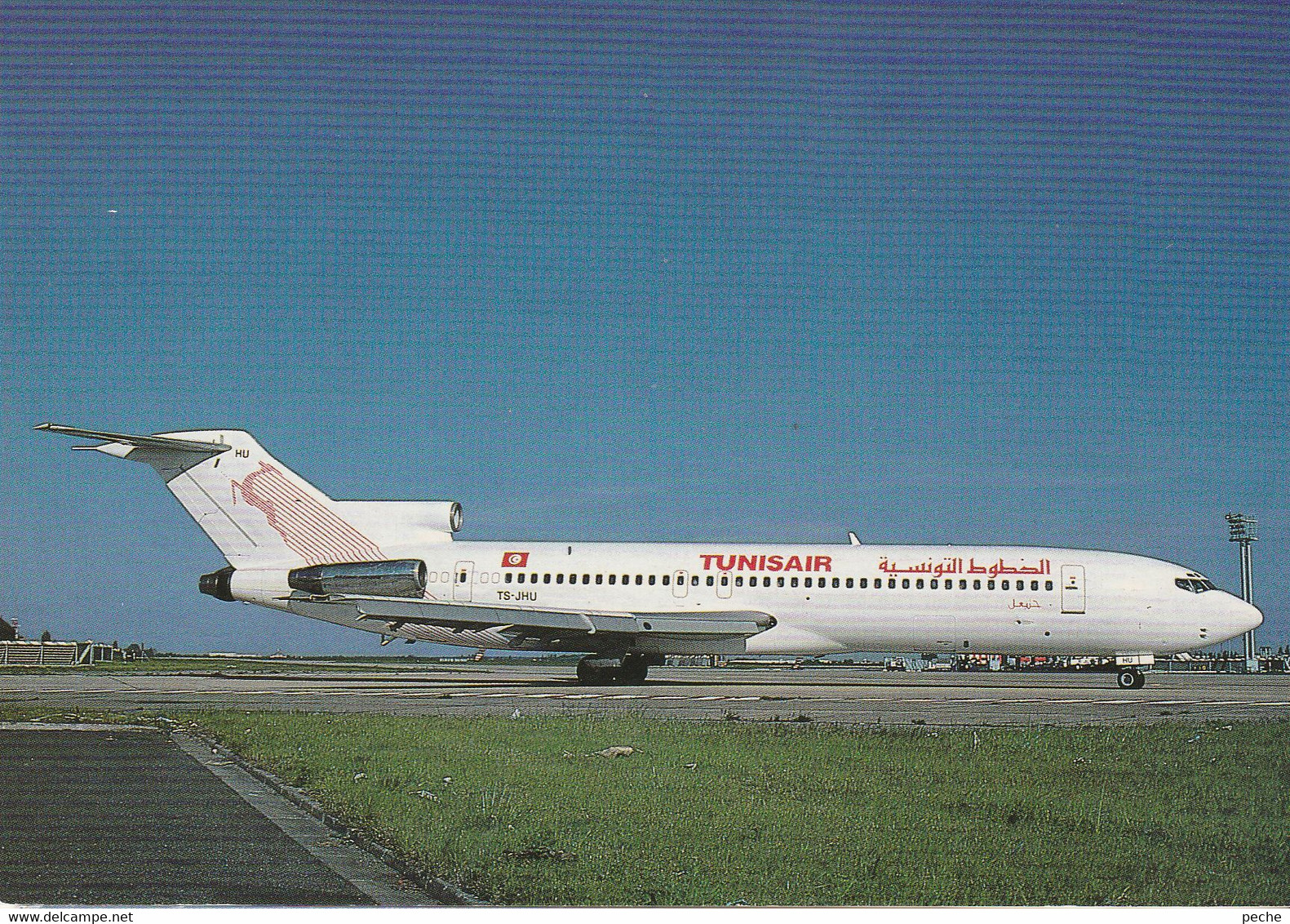 N°6745 -cpsm Tunis -Boeing 727 200- - 1946-....: Modern Era