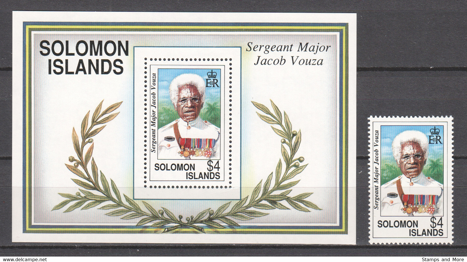 Solomon Islands 1992 Mi 783 + Block 32 MNH - Solomoneilanden (1978-...)