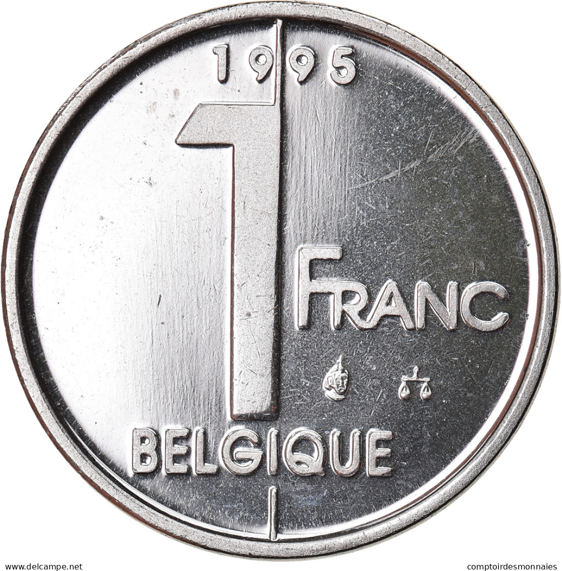 Monnaie, Belgique, Albert II, Franc, 1995, Bruxelles, FDC, Nickel Plated Iron - 1 Franc