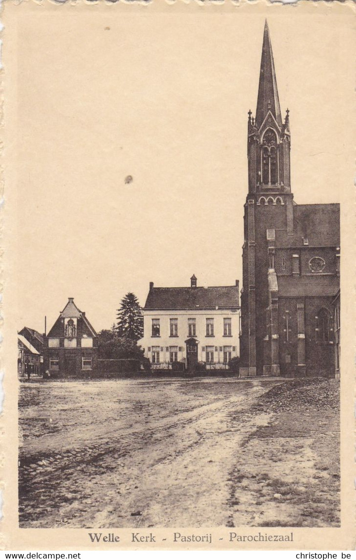 Welle, Kerk, Pastorij, Parochiezaal (pk70718) - Denderleeuw