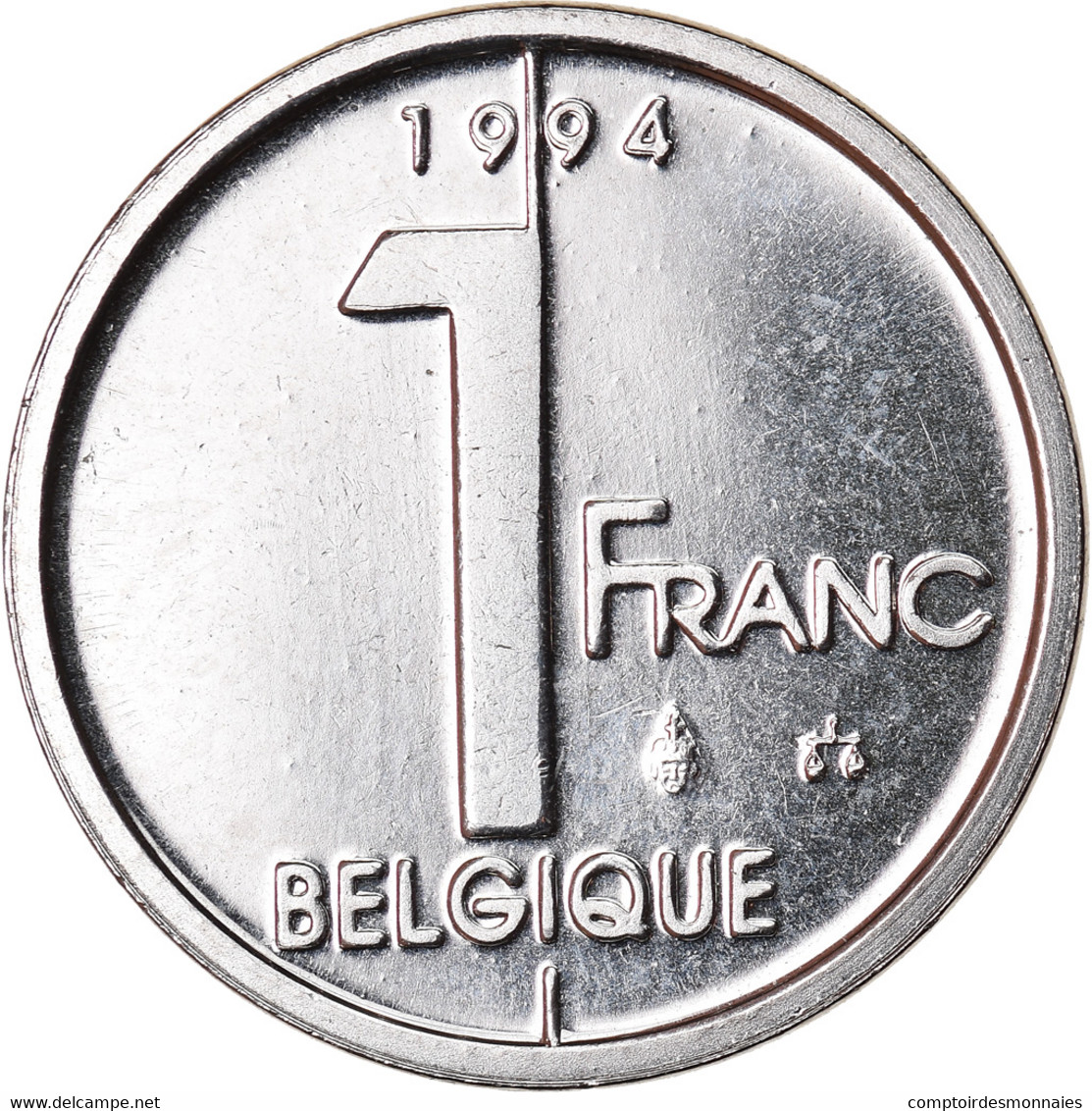 Monnaie, Belgique, Albert II, Franc, 1994, Bruxelles, SPL+, Nickel Plated Iron - 1 Franc