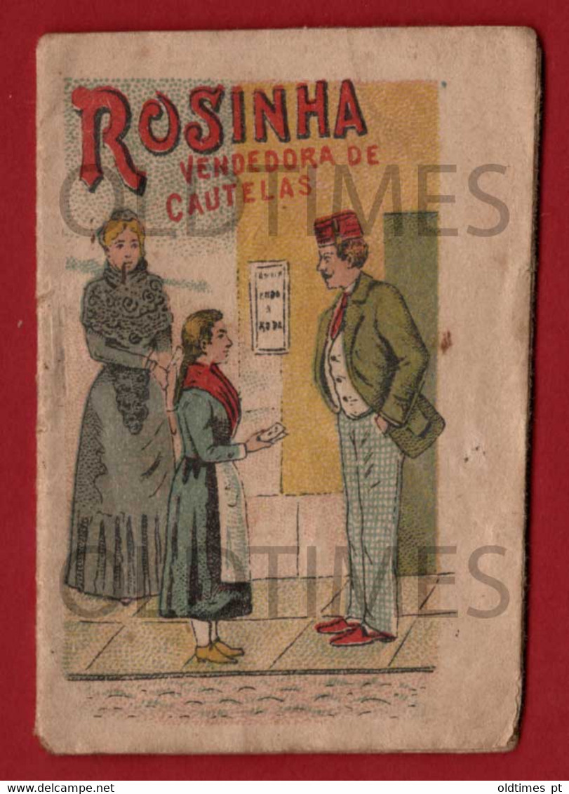 PORTUGAL - ROSINHA VENDEORA DE CAUTELAS - BRINDE DA FABRICA DE DROPS E BOMBONS COSTA E JUNOY - 1902 MINI BOOK - Junior