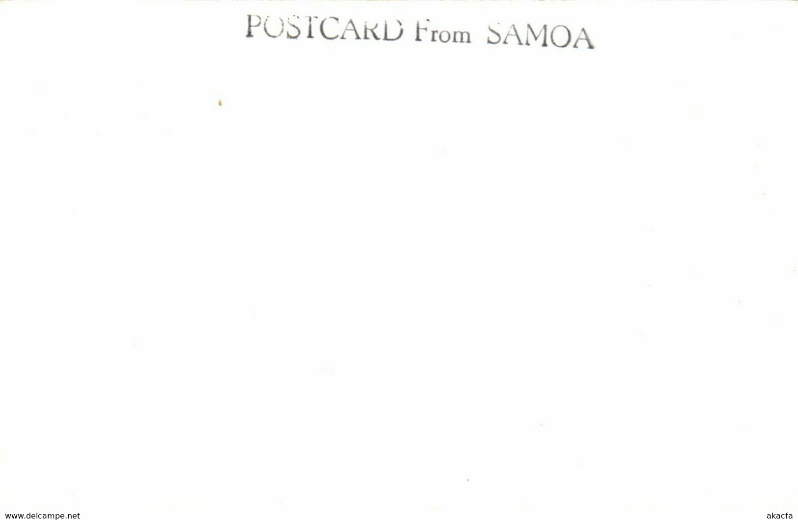 PC CPA SAMOA, PACIFIC, BEACH SCENE AND PALM TREES, Vintage Postcard (b19443) - Samoa