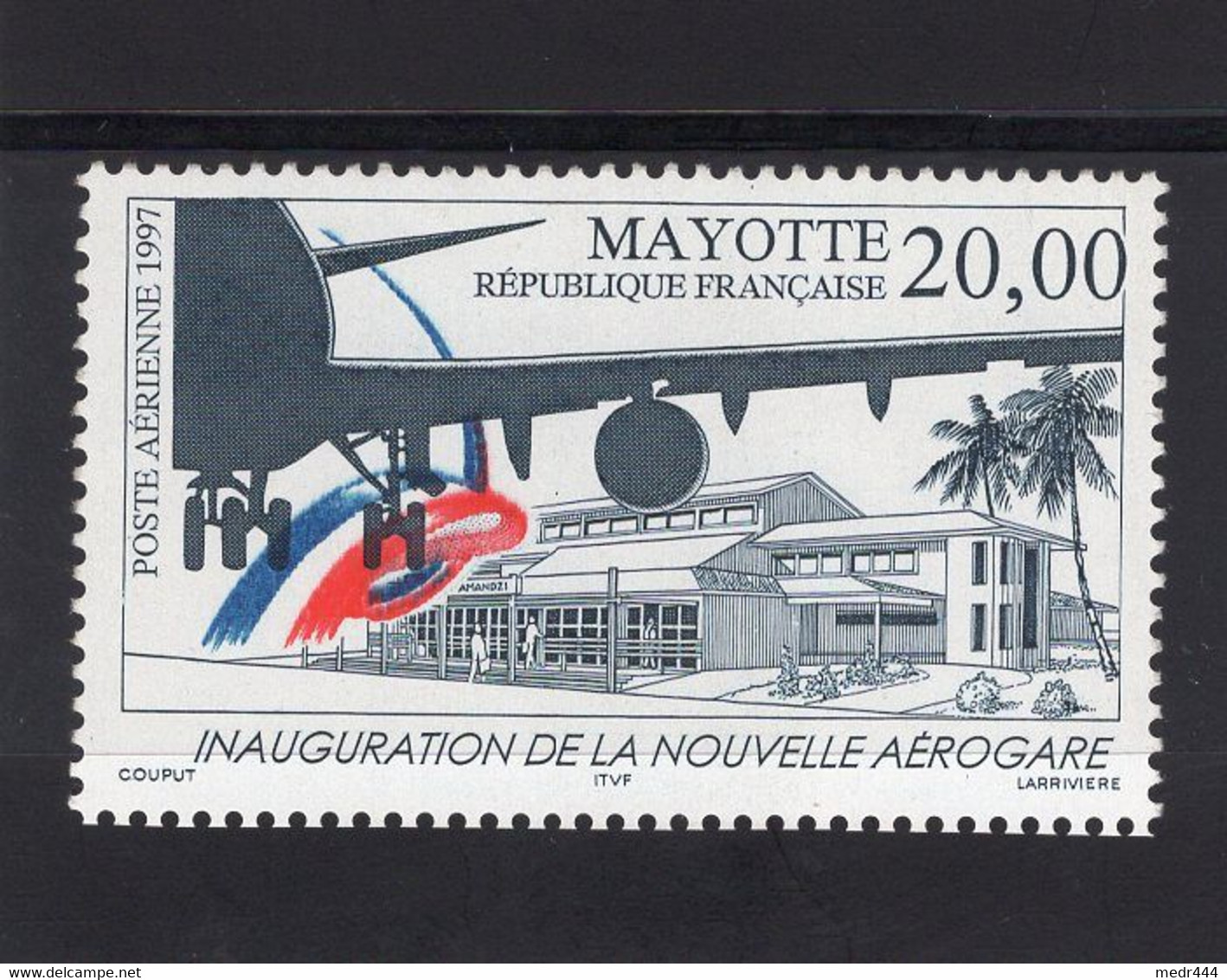 Mayotte 1997 - Airmail - Inauguration Of The New Airport - Stamp - Complete Set - MNH** Excellent Quality - Luftpost