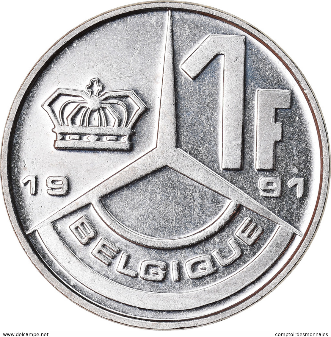 Monnaie, Belgique, Franc, 1991, Bruxelles, FDC, Nickel Plated Iron, KM:170 - 50 Francs