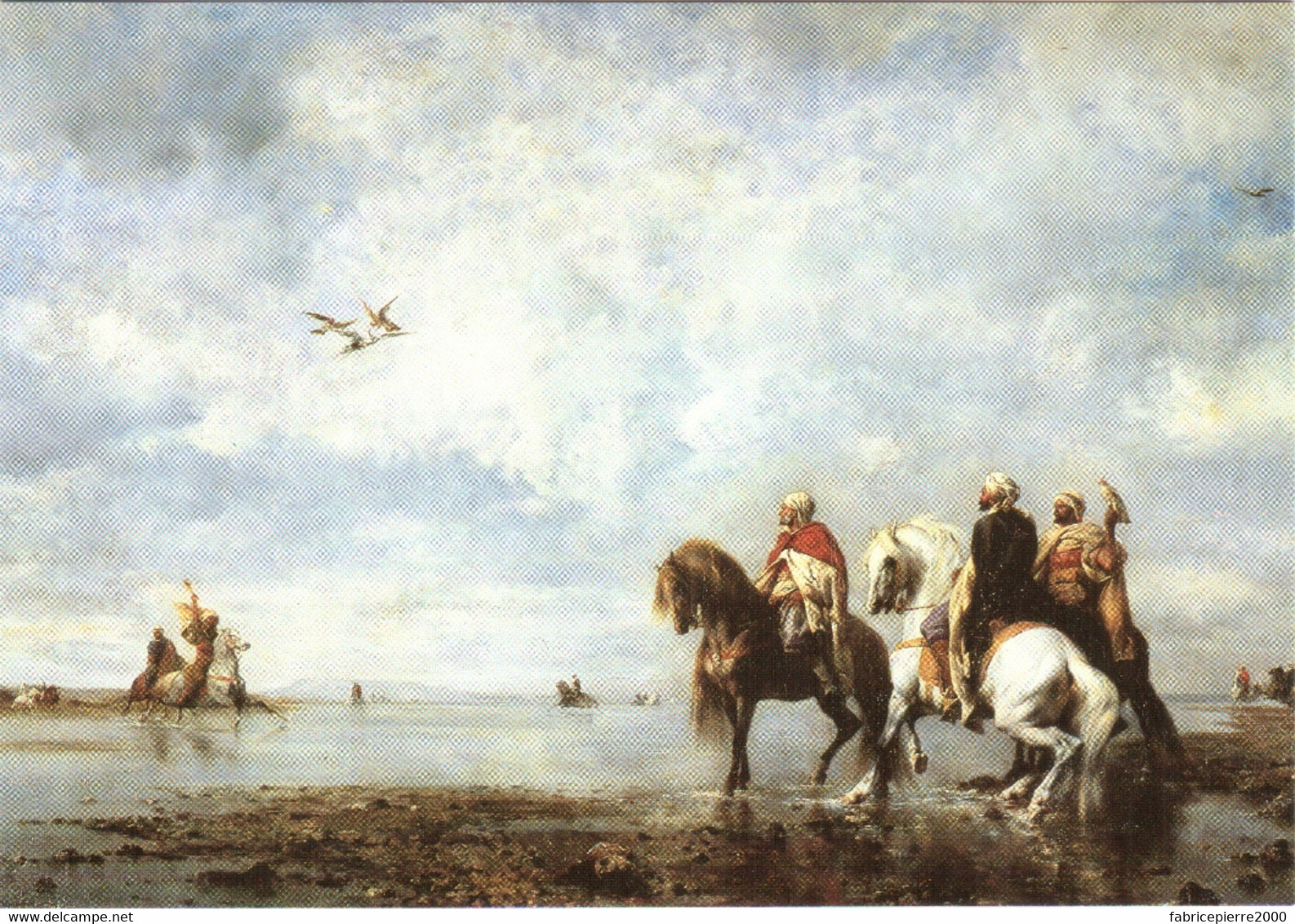 CPM 60 (Oise) Chantilly - Le Château, Musée Condé. Arabes Chassant Au Faucon Par Eugène Fromentin, 1865 TBE - Pintura & Cuadros