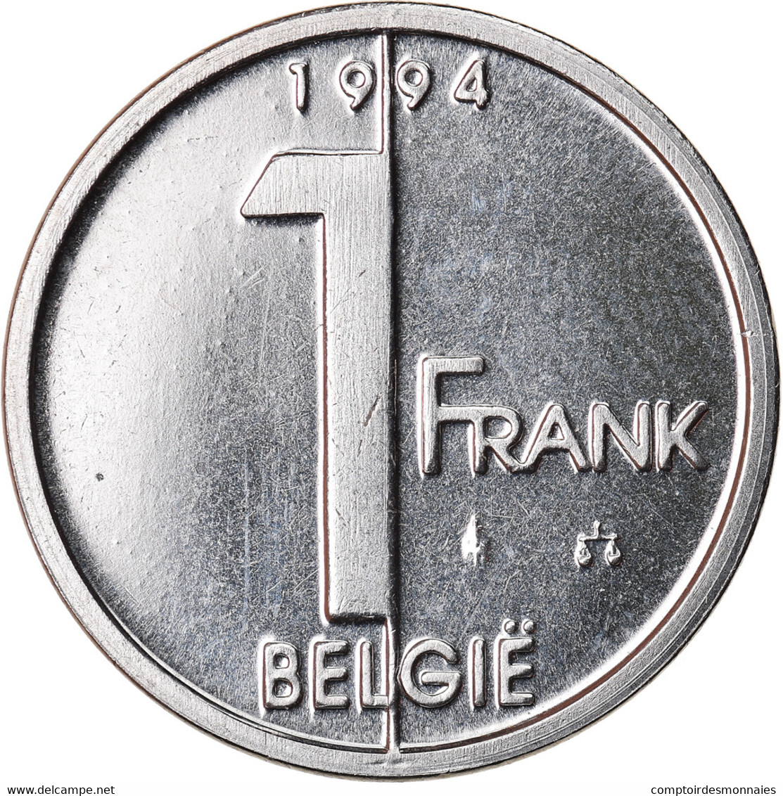 Monnaie, Belgique, Albert II, Franc, 1994, Bruxelles, SPL+, Nickel Plated Iron - 1 Frank