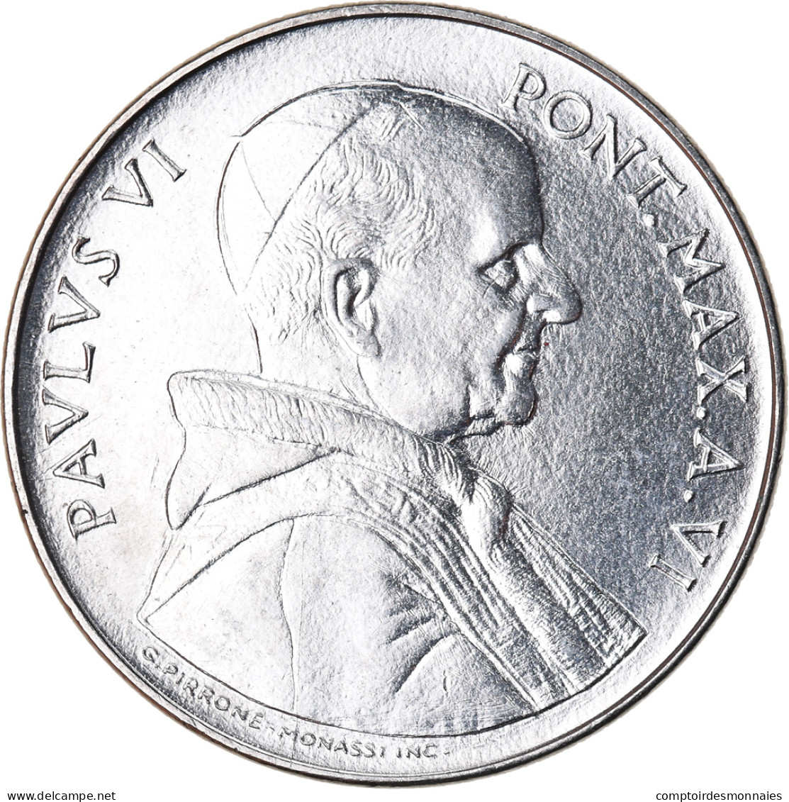 Monnaie, Cité Du Vatican, Paul VI, 50 Lire, 1968, Roma, SPL, Stainless Steel - Vaticaanstad