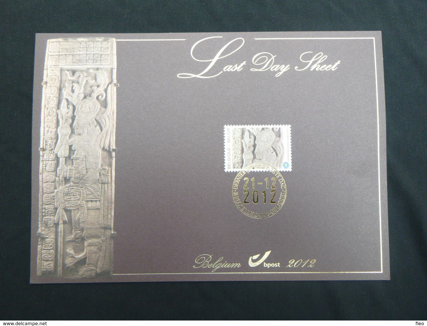 BELG.2012 4194 FDS : " Last Day Sheet - Calendrier Maya - De Maya Kalender " - 2011-2014