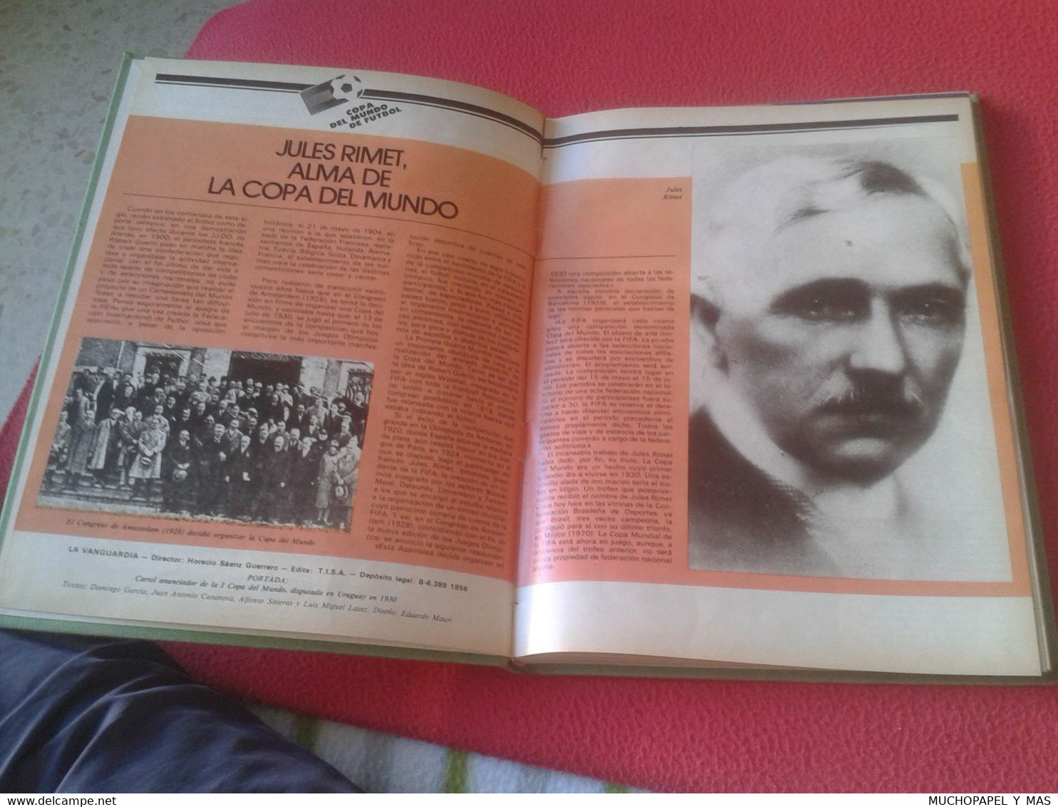 LIBRO DE FÚTBOL HISTORIA LOS MUNDIALES DE FÚTBOL 1930-1982 WORLD CUP FOOTBALL HISTORY LA VANGUARDIA. SOCCER CHAMPIONSHIP - Sonstige & Ohne Zuordnung