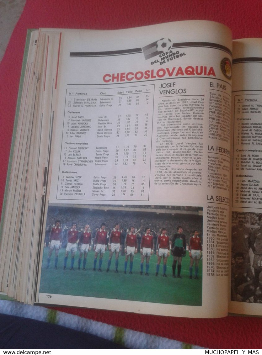 LIBRO DE FÚTBOL HISTORIA LOS MUNDIALES DE FÚTBOL 1930-1982 WORLD CUP FOOTBALL HISTORY LA VANGUARDIA. SOCCER CHAMPIONSHIP