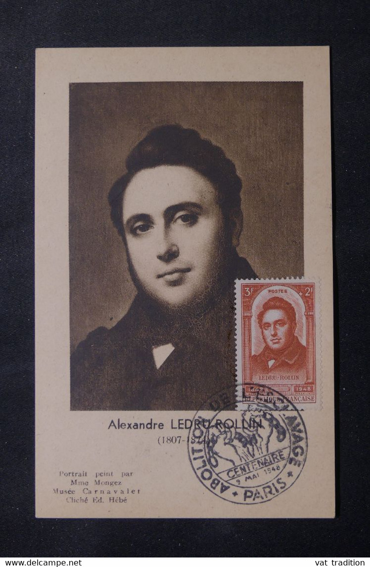 FRANCE - Carte Maximum En 1948 - Alexandre Ledru Rollin - L 73653 - 1940-1949