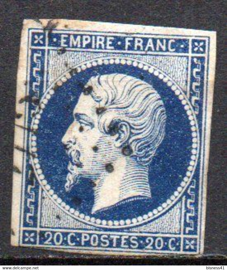 France 1854 Empire Franc N° 14A Foncé Oblitéré   Cote : 8,00€ - 1853-1860 Napoleon III