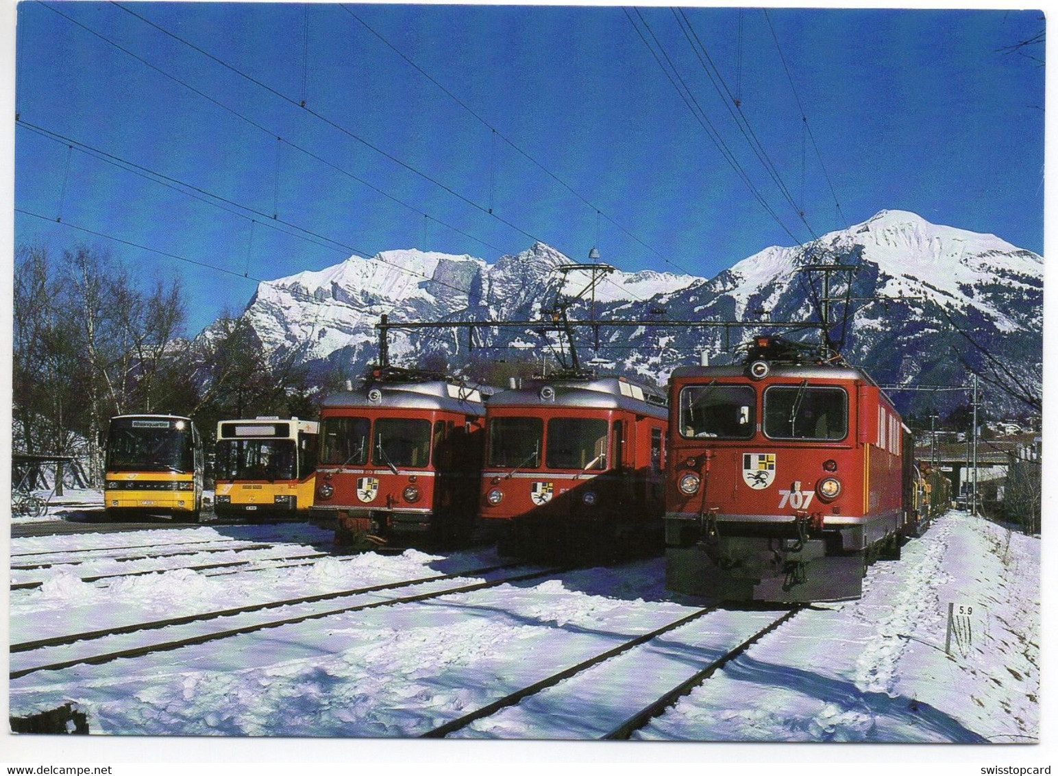 UNTERVAZ GR Rhätische Bahn RhB Postauto - Vaz/Obervaz