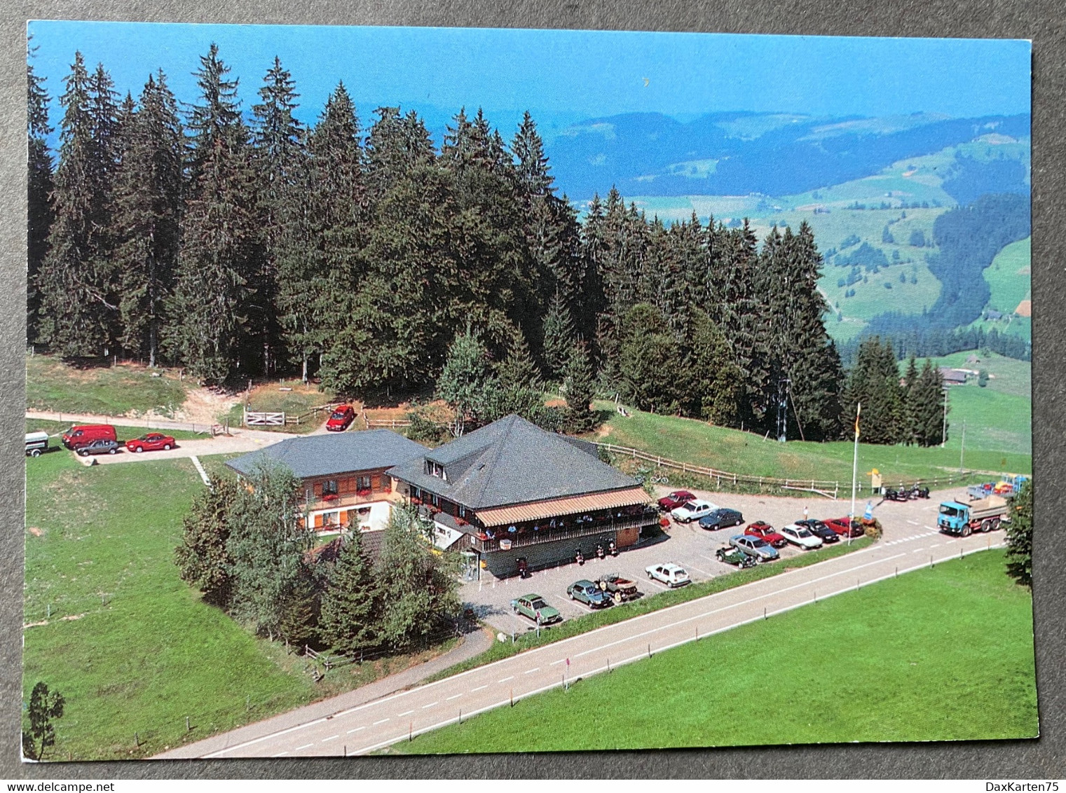 Eggiwil Restaurant Gabelspitz Schallenberg/ Oldtimer Autos/ Flugbild - Eggiwil