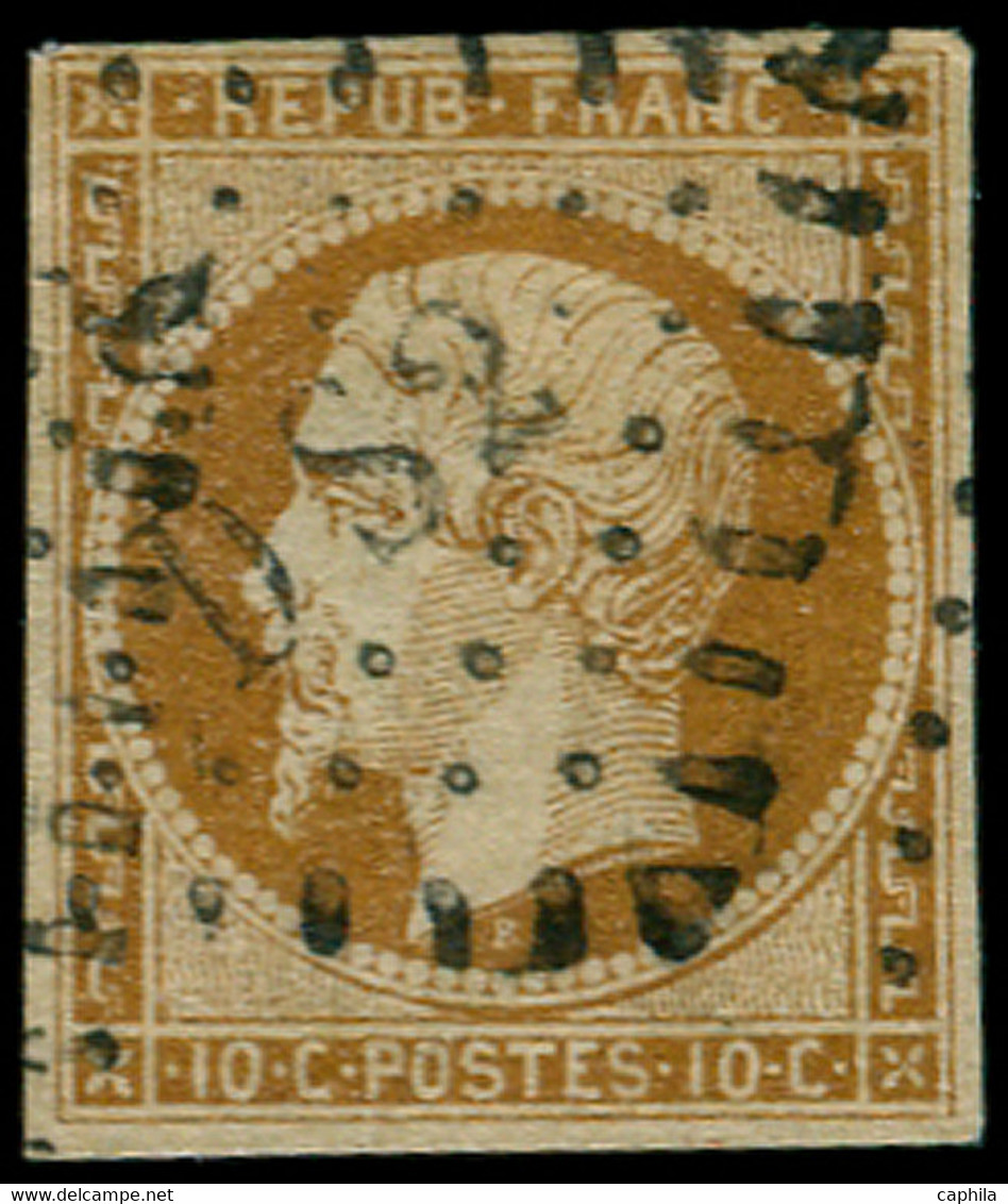 O FRANCE - Poste - 9, Oblitéré "DS2", Signé Roumet: 10c. Bistre S. Jaune - Other & Unclassified