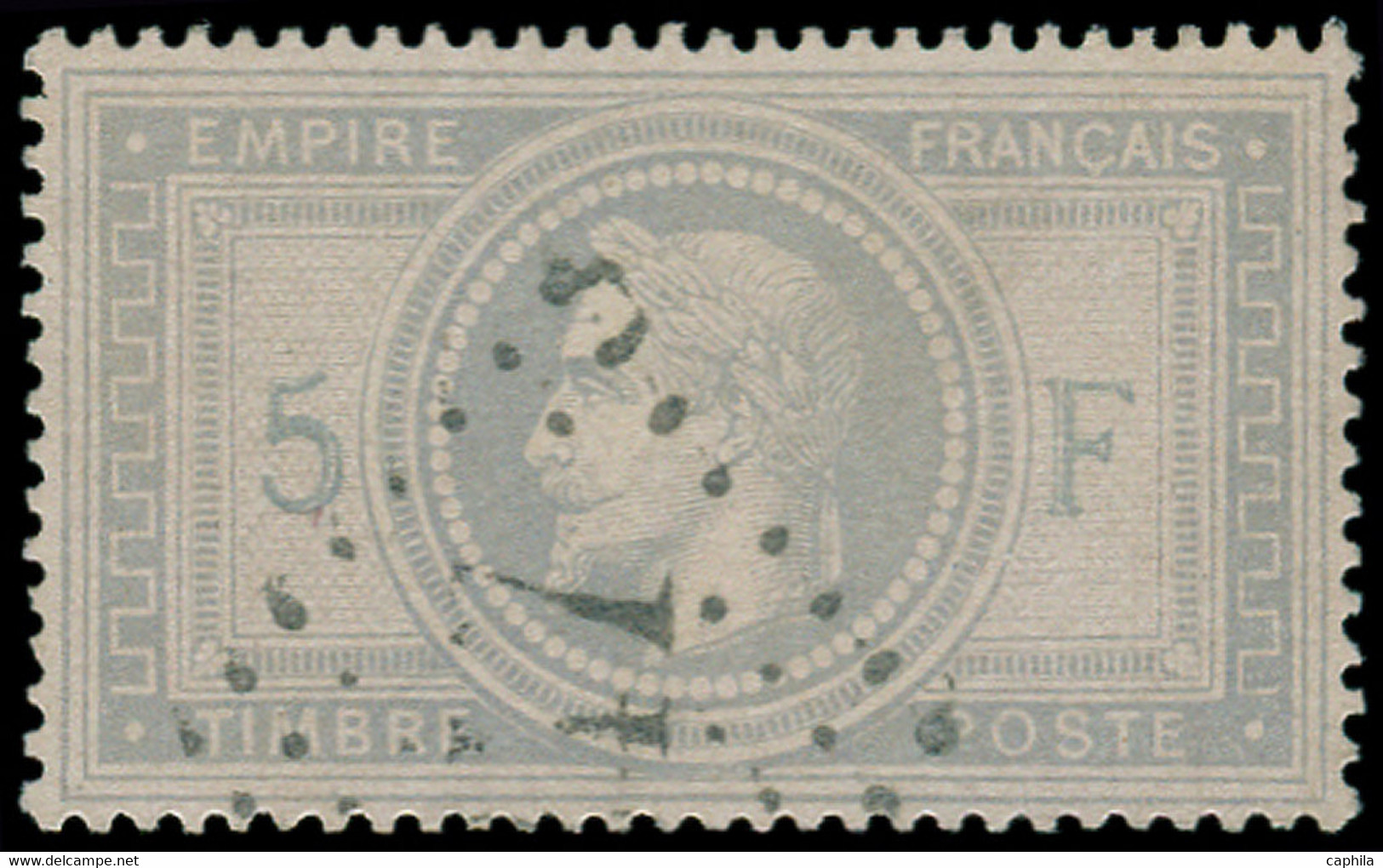 O FRANCE - Poste - 33, Signé Calves, TB, Certificat Mayer: 5f. Violet-gris - Other & Unclassified