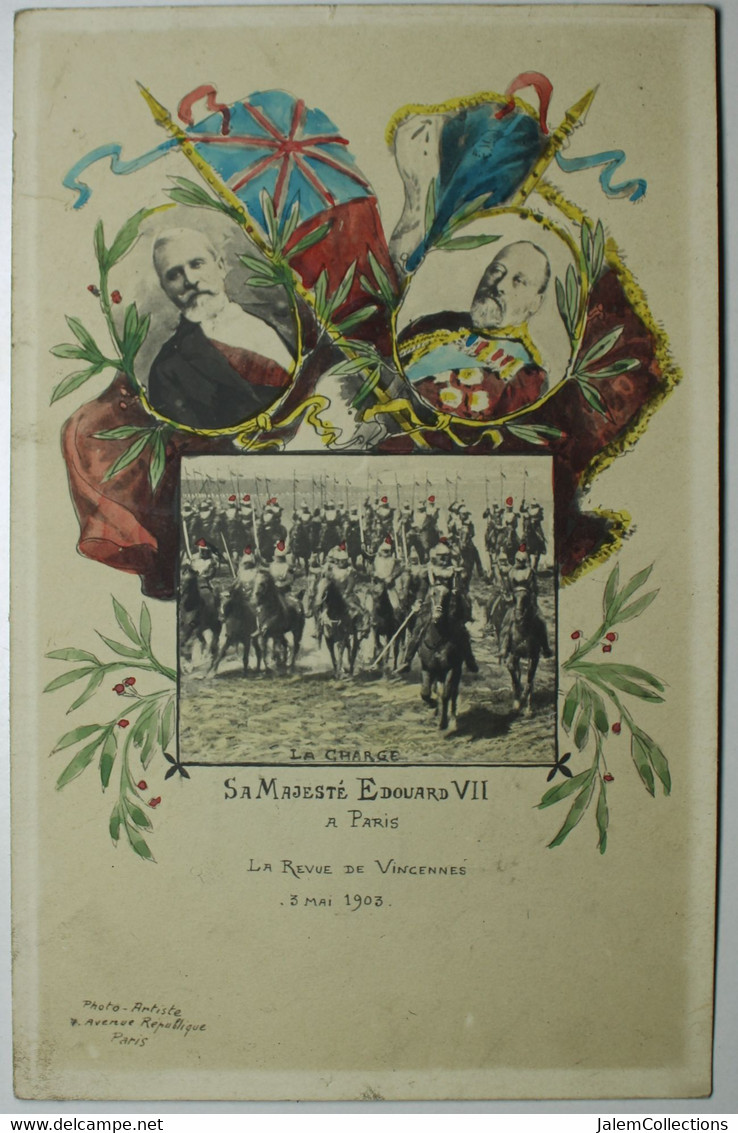 MILITARIA - Sa Majesté Edouard VII à PARIS La Revue De Vincennes 3 Mai 1903 - Altri & Non Classificati