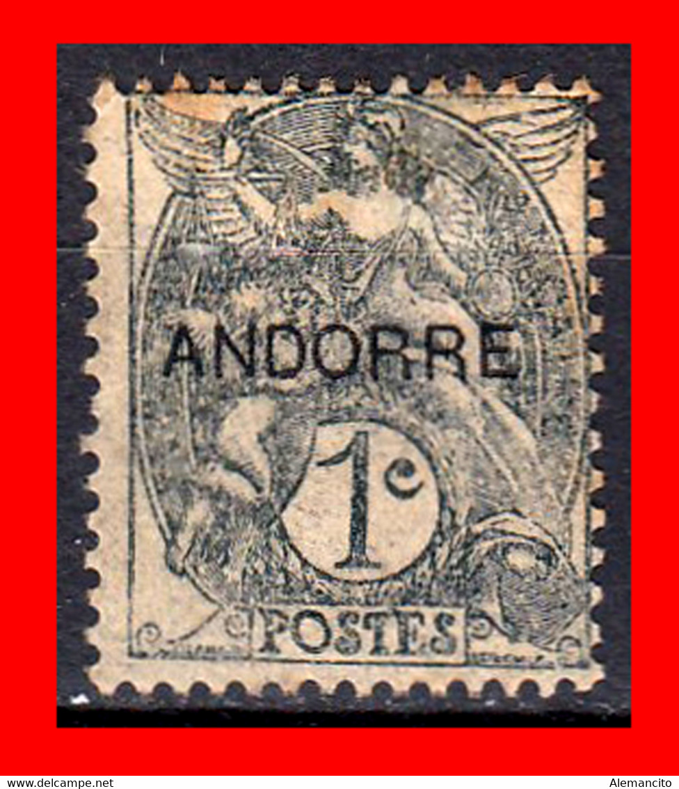 ANDORRA SELLO 1 CENTIMO DEL AÑO 1931 - Oblitérés