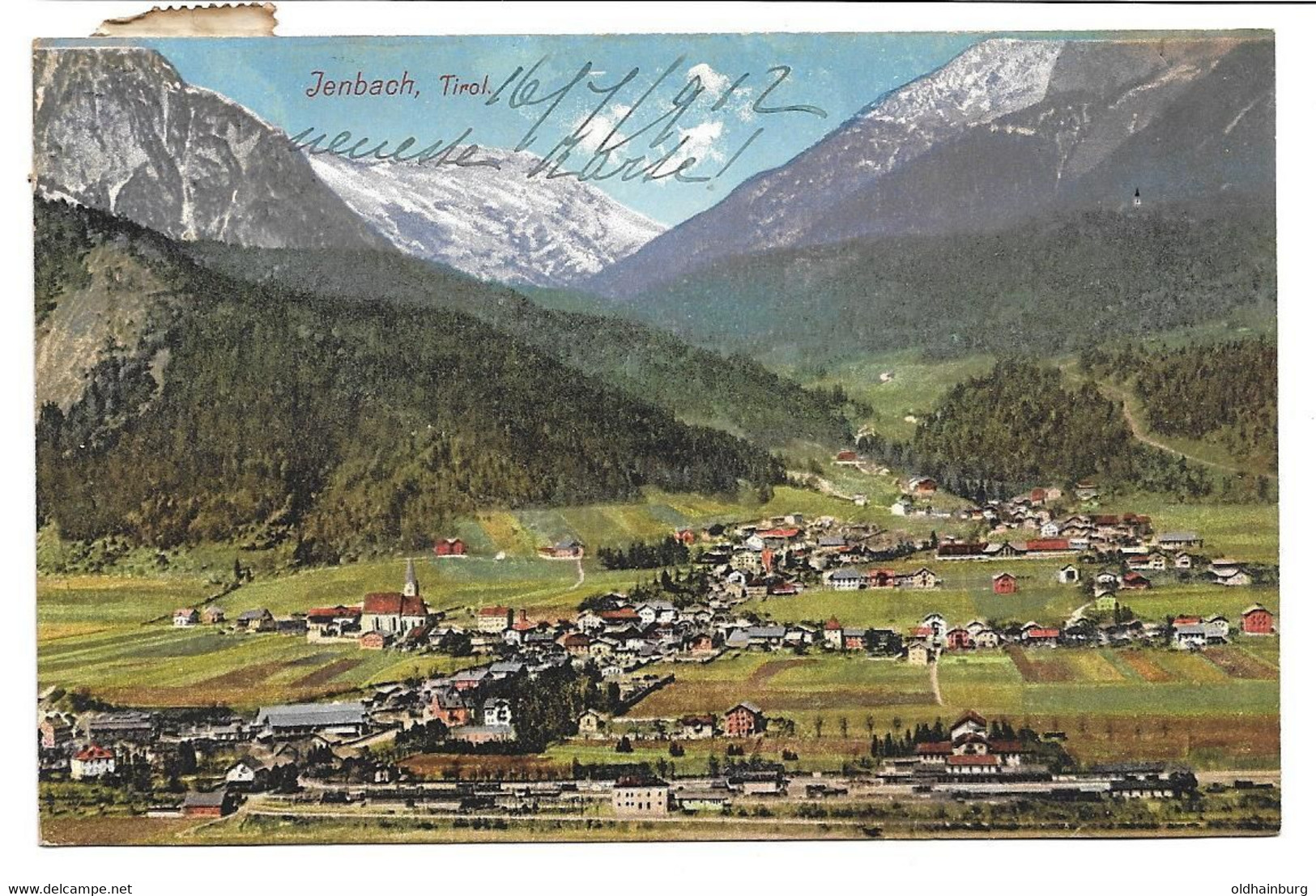 4077q: AK Jenbach, Tirol, Gelaufen 1912 Nach Wien - Jenbach