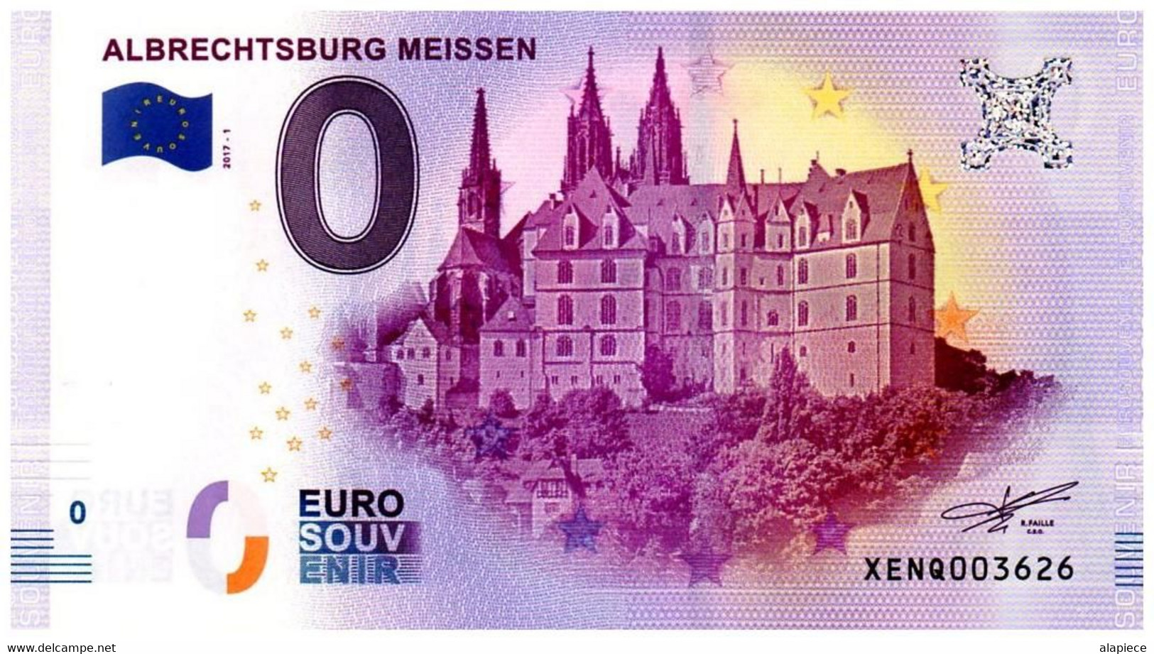 Billet Touristique - 0 Euro - Allemagne - Albrechtsburg Meissen (2017-1) - Privatentwürfe