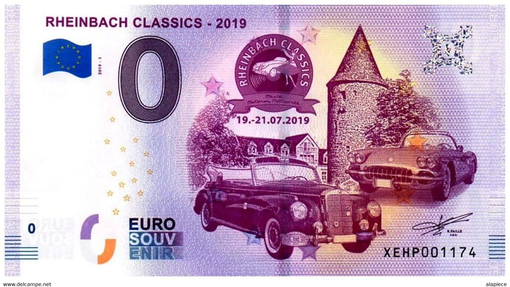 Billet Touristique - 0 Euro - Allemagne - Rheinback Classics - 2019 (2019-1) - Privatentwürfe