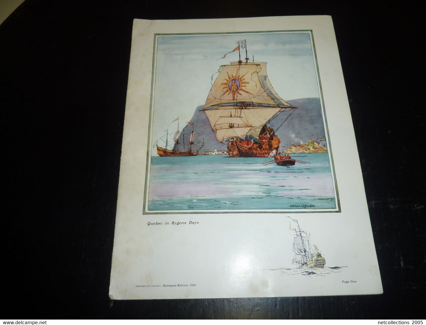 CATALOGUE DE CANADIAN PACIFIC DE 1924 - AGREMENTE DE 12 REPRODUCTIONS DE NORMAN WILKINSON - BATEAU SHIP PAQUEBOT (DOC-B) - Transports