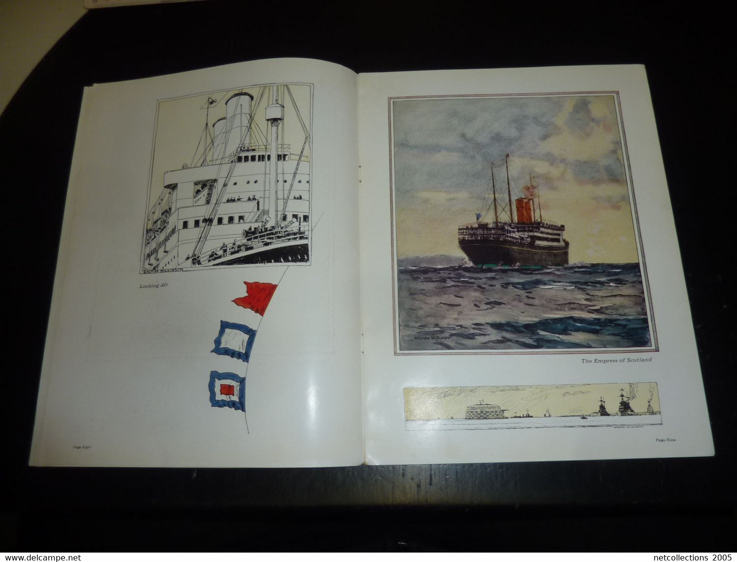 CATALOGUE DE CANADIAN PACIFIC DE 1924 - AGREMENTE DE 12 REPRODUCTIONS DE NORMAN WILKINSON - BATEAU SHIP PAQUEBOT (DOC-B) - Transportation