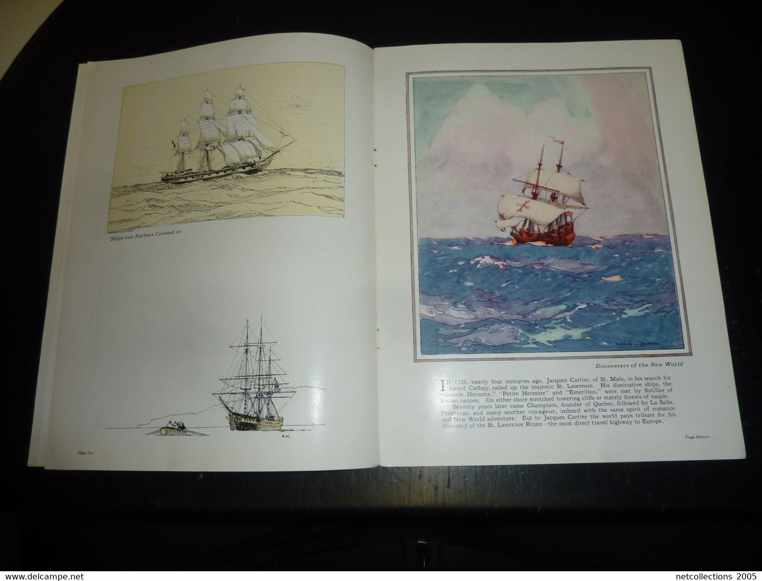 CATALOGUE DE CANADIAN PACIFIC DE 1924 - AGREMENTE DE 12 REPRODUCTIONS DE NORMAN WILKINSON - BATEAU SHIP PAQUEBOT (DOC-B)