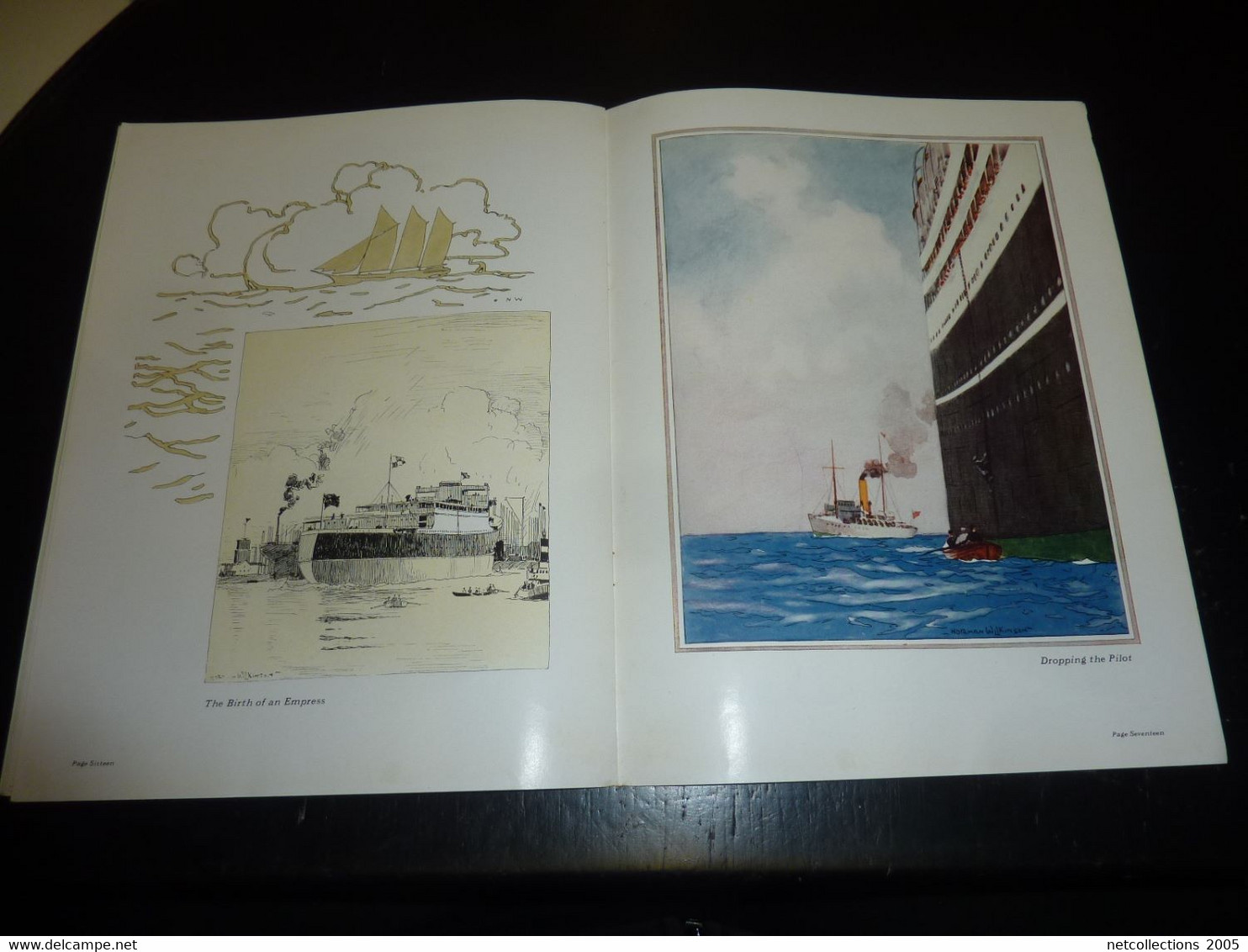 CATALOGUE DE CANADIAN PACIFIC DE 1924 - AGREMENTE DE 12 REPRODUCTIONS DE NORMAN WILKINSON - BATEAU SHIP PAQUEBOT (DOC-B)