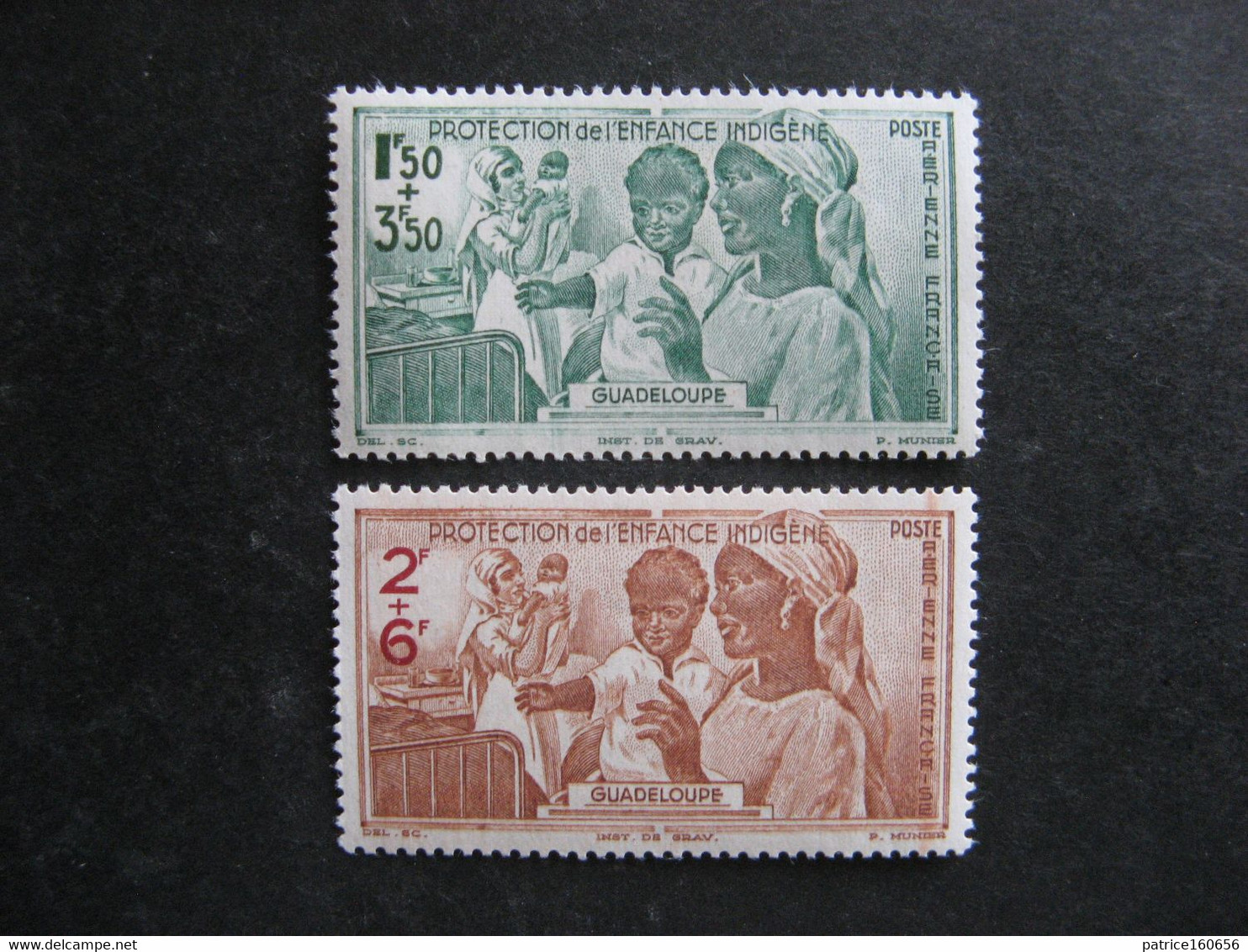 Guadeloupe:  TB Paire PA N° 1 Et PA N° 2, Neufs XX. - Airmail
