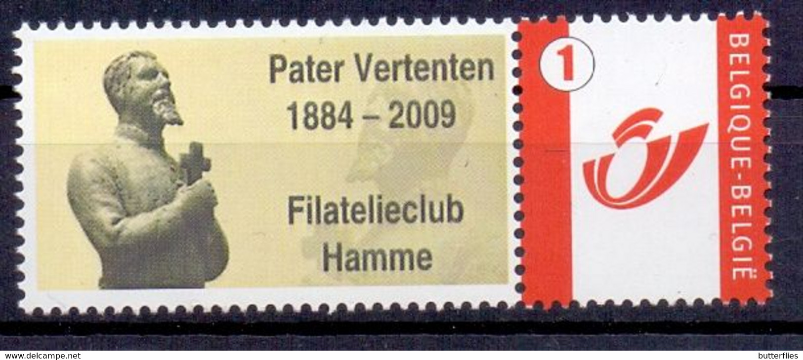 Belgie - 2009 - ** Duo Stamp  - Filatelieclub - Pater Vertenten ** - Mint