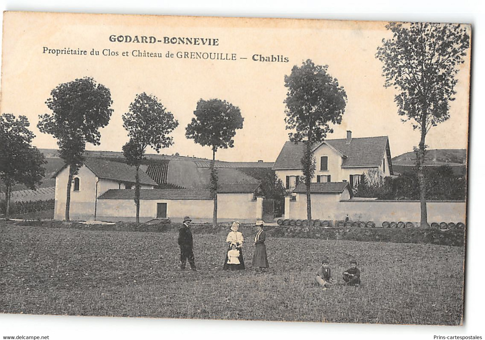 CPA 89 Chablis Godard Bonnevie Proprietaire Du Clos Et Chateau De Grenouille - Chablis