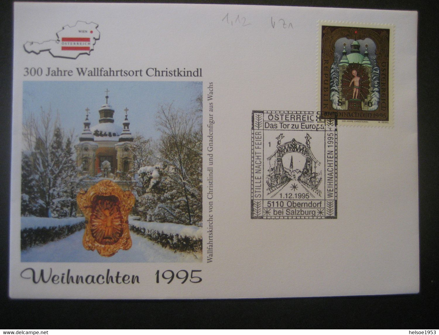 Österreich- Oberndorf 1.12.1995 Beleg Mit Sondermarken Und -stempel - Covers & Documents