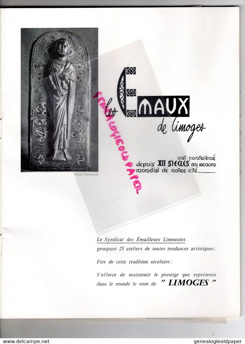 87 -LIMOGES- RARE PROGRAMME GRAND THEATRE 17 MARS 1963-N° 66- LILIANE BERTON-FORTUNIO-ANDRE MESSAGER-JOUINEAU-BOKANOWSKI