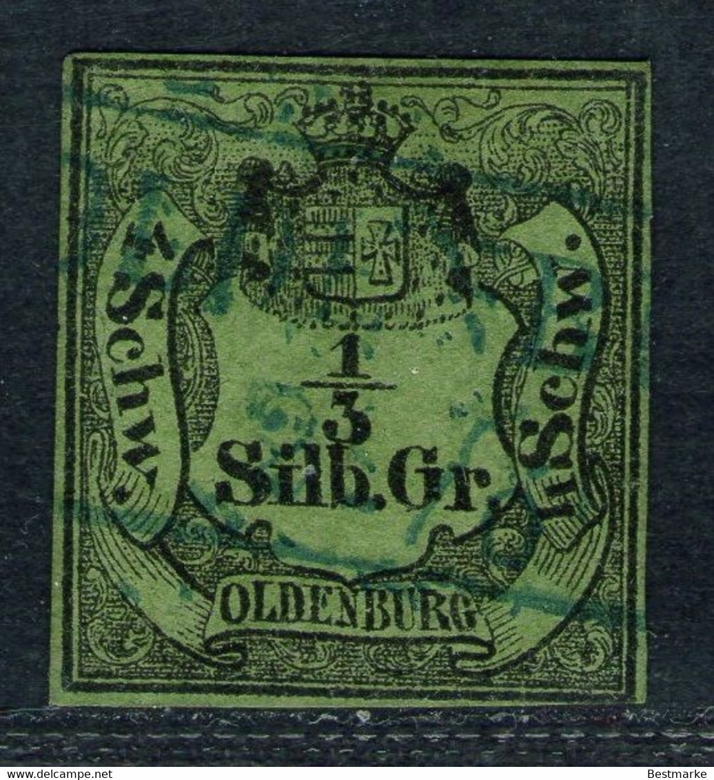 OLDENBURG 24/6 Auf  1/3 Silbergroschen Grün - Oldenburg Nr. 1 - Pracht - Tief Geprüft - Oldenburg