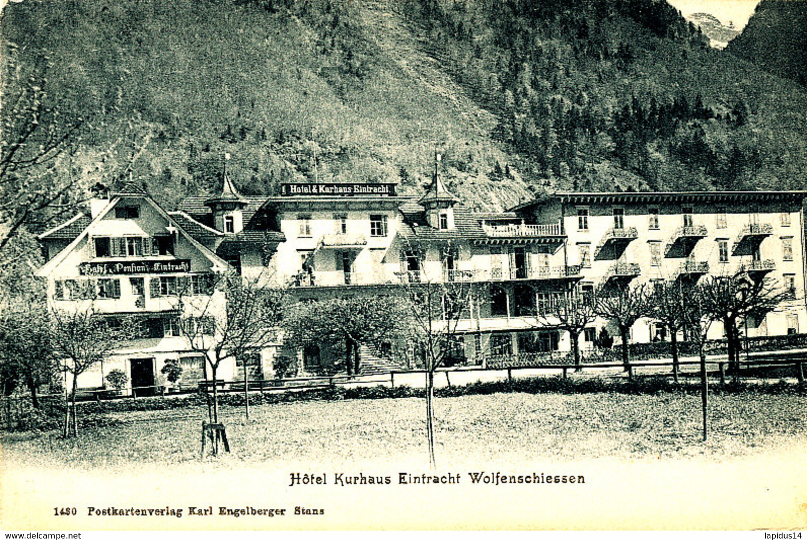 A S 255  /   C P A   - SUISSE-   HOTEL KURHAUS  EINTRACHT  WOLFENSCHIESSEN - Wolfenschiessen